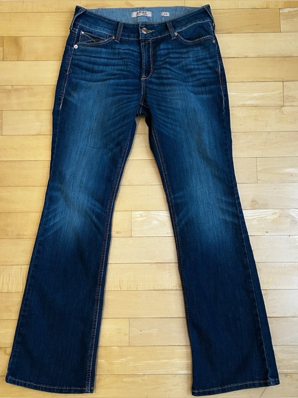 Ariat Boot Jeans Women's 31 Blue REAL Rosa Bootcut Stretch Denim Western